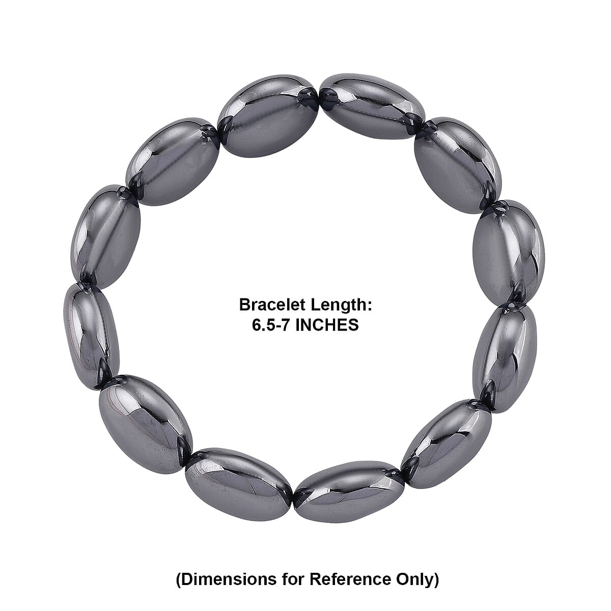 Terahertz 150.00 ctw Coin Beaded Stretch Bracelet image number 2