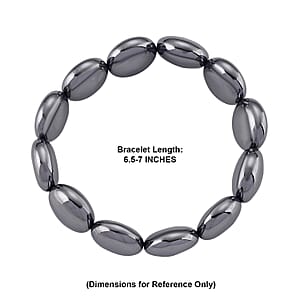 Terahertz 150.00 ctw Coin Beaded Stretch Bracelet
