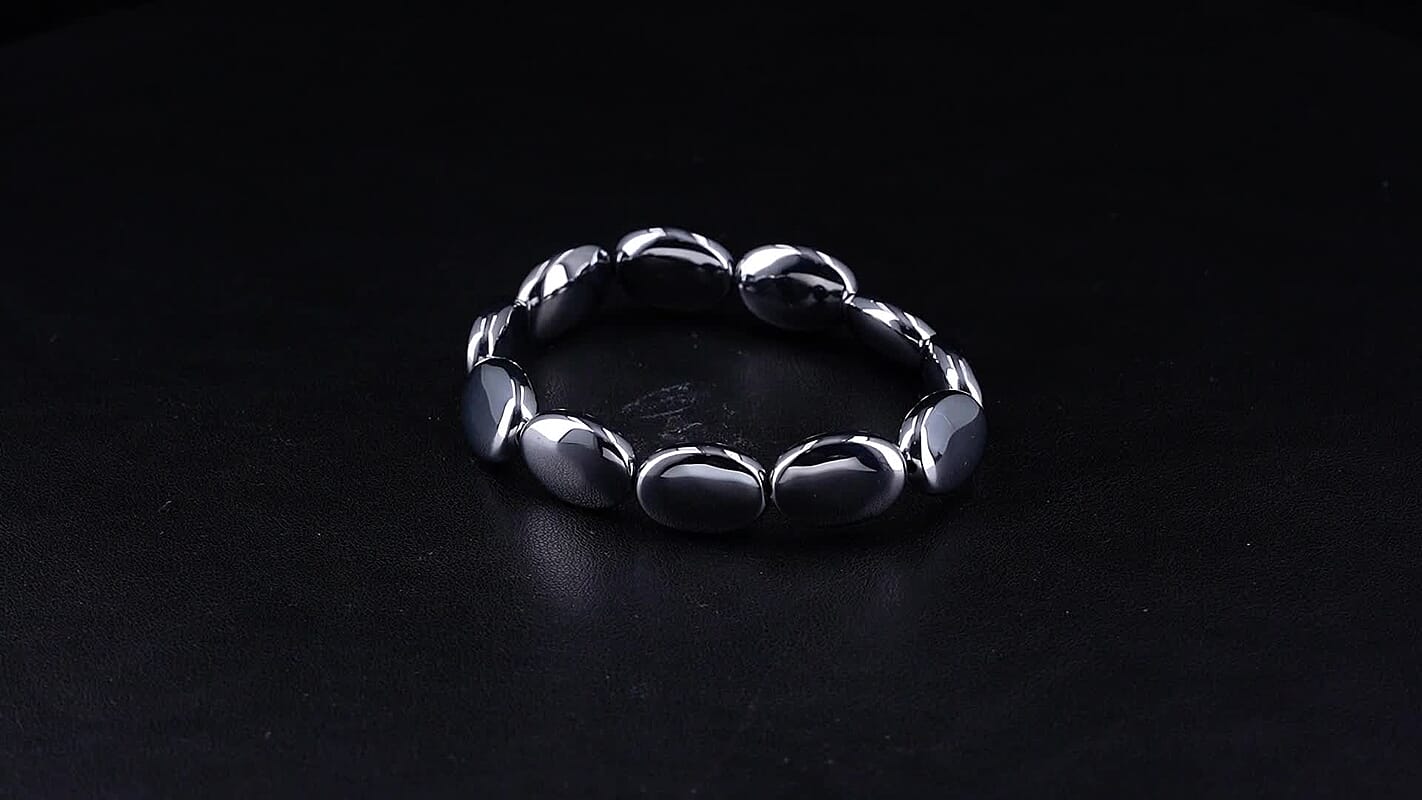 Terahertz Coin Beaded Stretch Bracelet 150.00 ctw