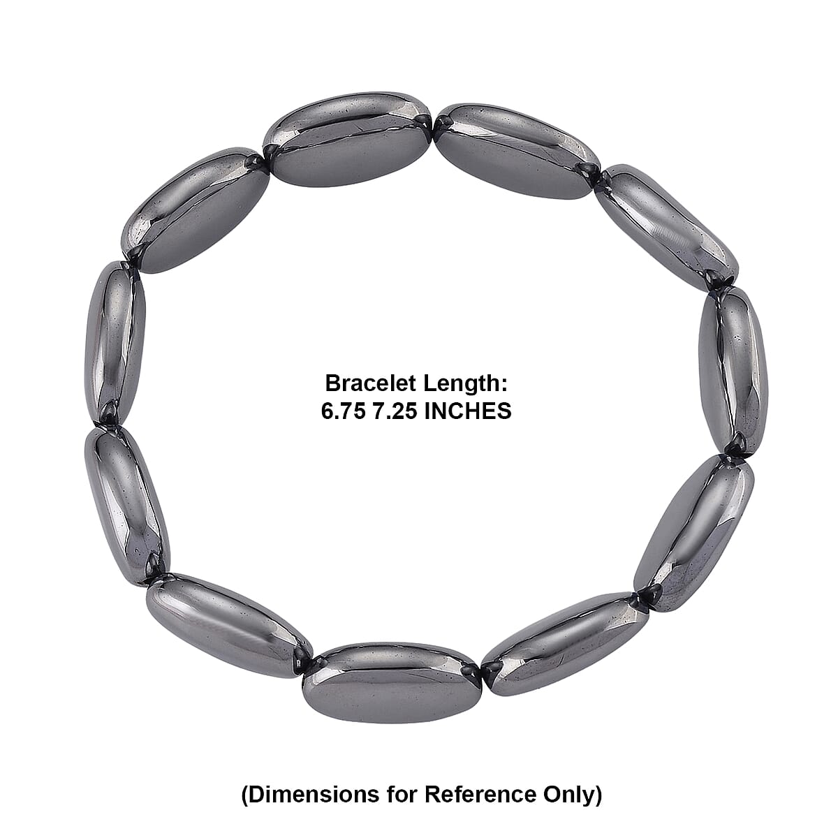 Terahertz 110.00 ctw Oval Beaded Stretch Bracelet image number 2