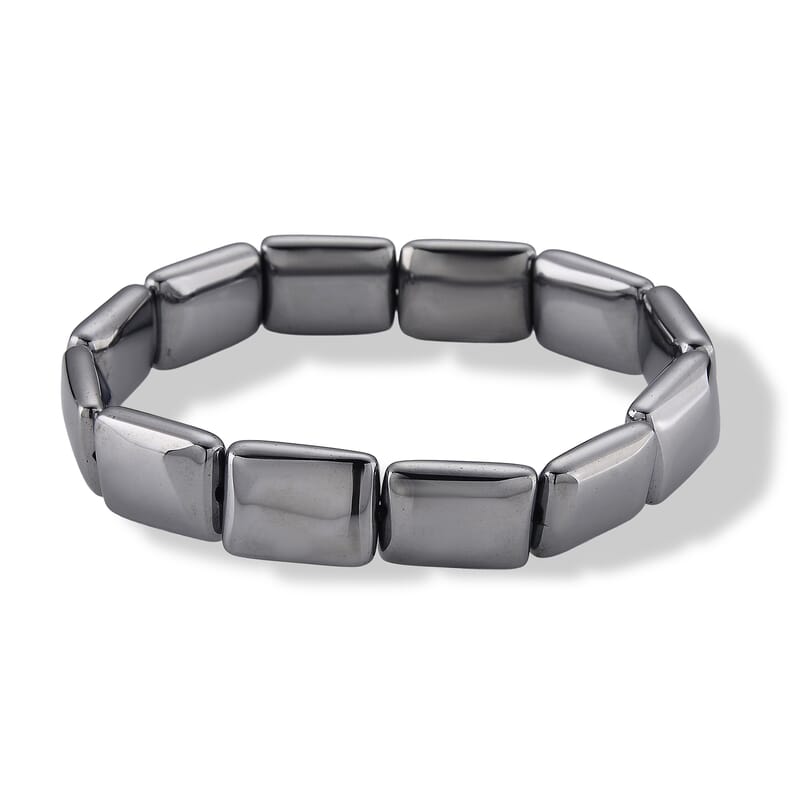Terahertz 100.00 ctw Cushion Beaded Stretch Bracelet