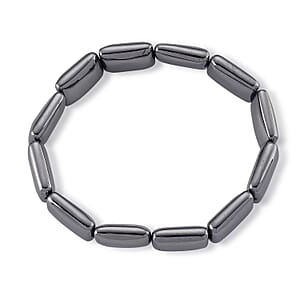 Terahertz 100.00 ctw Cushion Beaded Stretch Bracelet