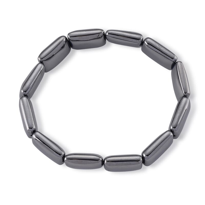 Terahertz 100.00 ctw Cushion Beaded Stretch Bracelet