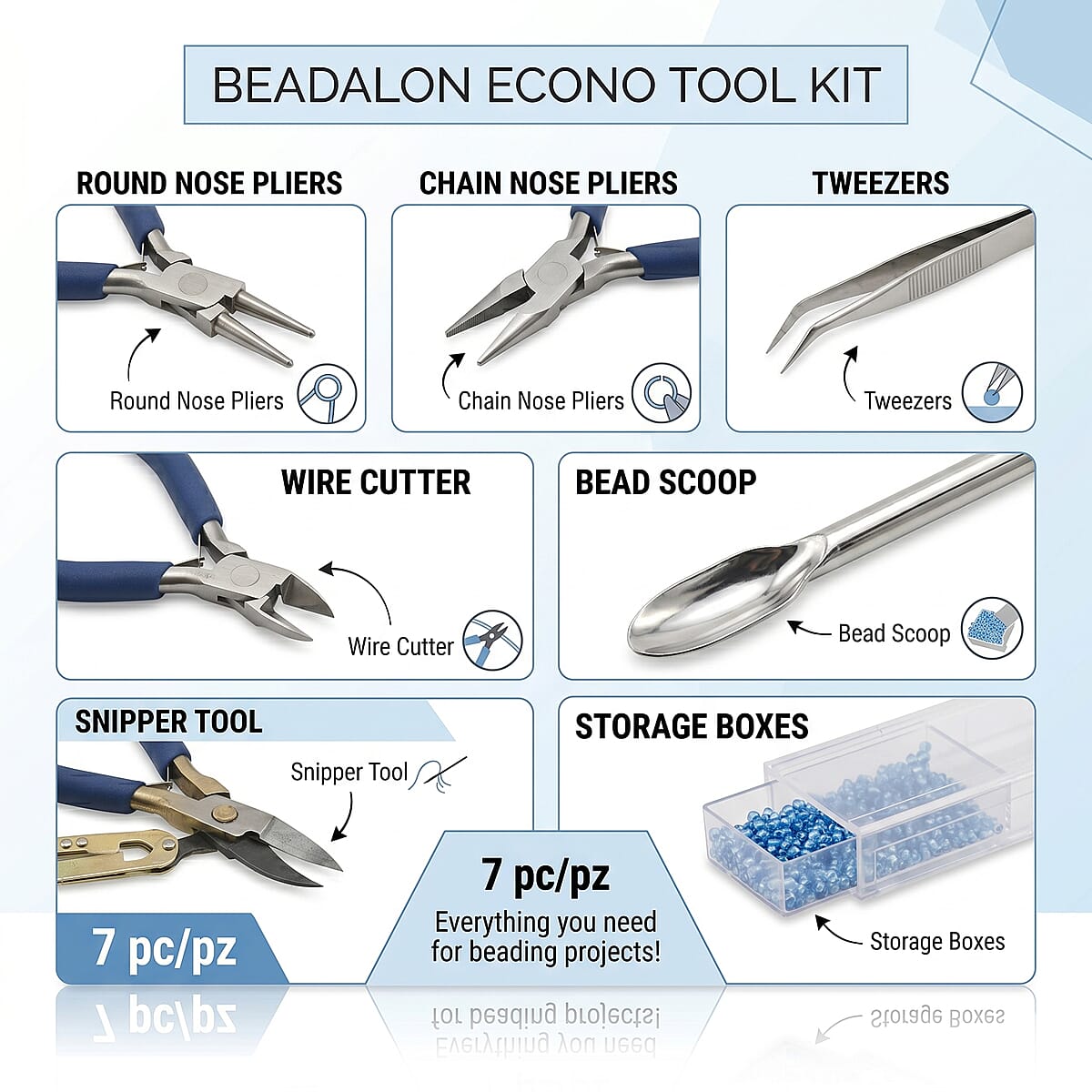 GCS Beadalon 7pc Econo Tool Set image number 3
