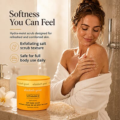Elizabeth Grant Vitamin C Hydra-Moist with Torricelumn Salt Body Scrub (21.2oz)