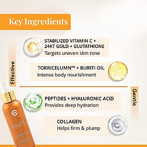 Elizabeth Grant Vitamin C Hydra-Moist Gold C with Torricelumn Shimmering Body Elixir (4.1oz)