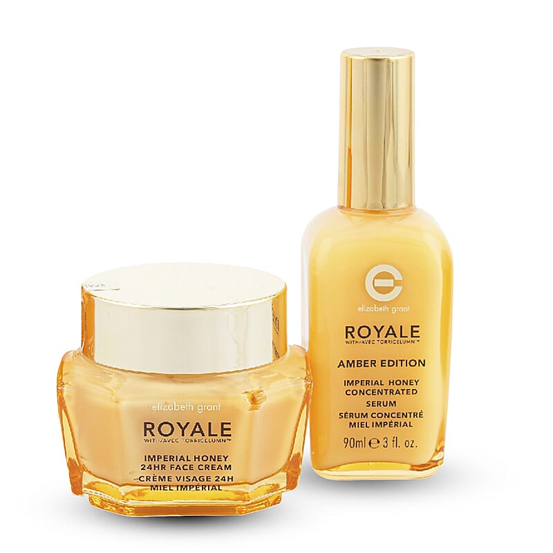 Elizabeth Grant Royale Imperial Honey 24HR Face Cream (3.4oz) & Serum (3oz)