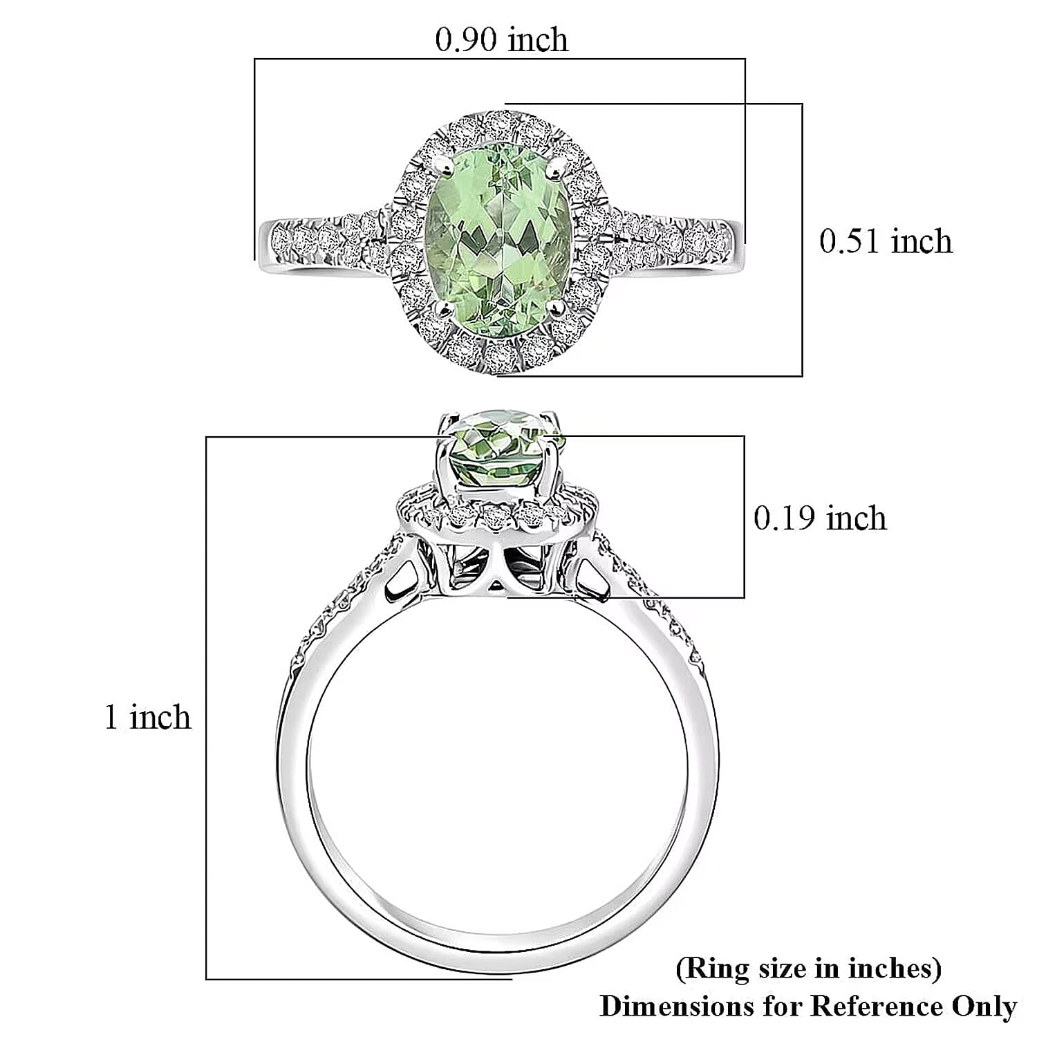 Certified & Appraised Rhapsody 950 Platinum AAAA Arquiana Mint Tourmaline, Diamond (E-F, VS) Ring (Size 6.0) (5.9 g) 1.56 ctw