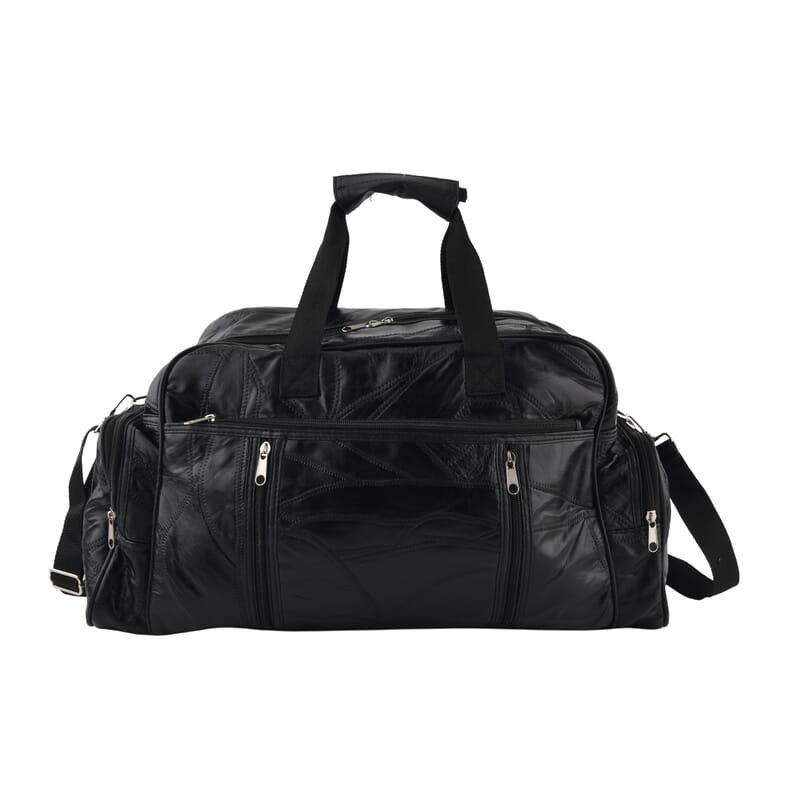 La Marey Black Genuine Leather Crossbody Bag