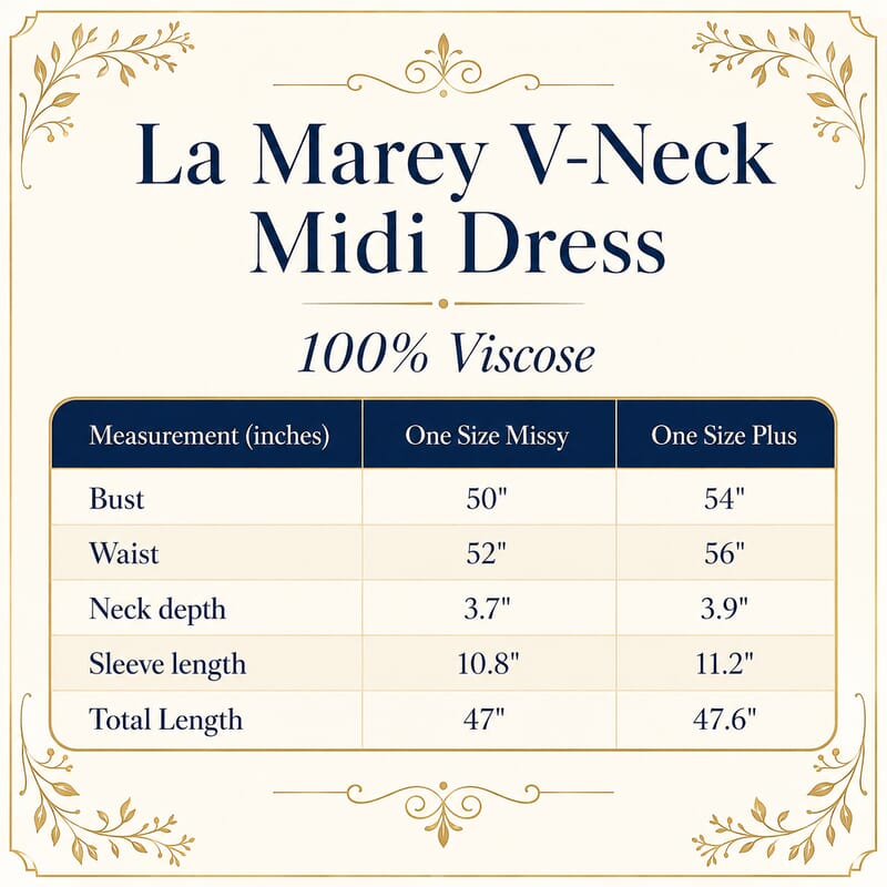 La Marey Black Multi Color Print V-Neck Long Dress- One Size Missy