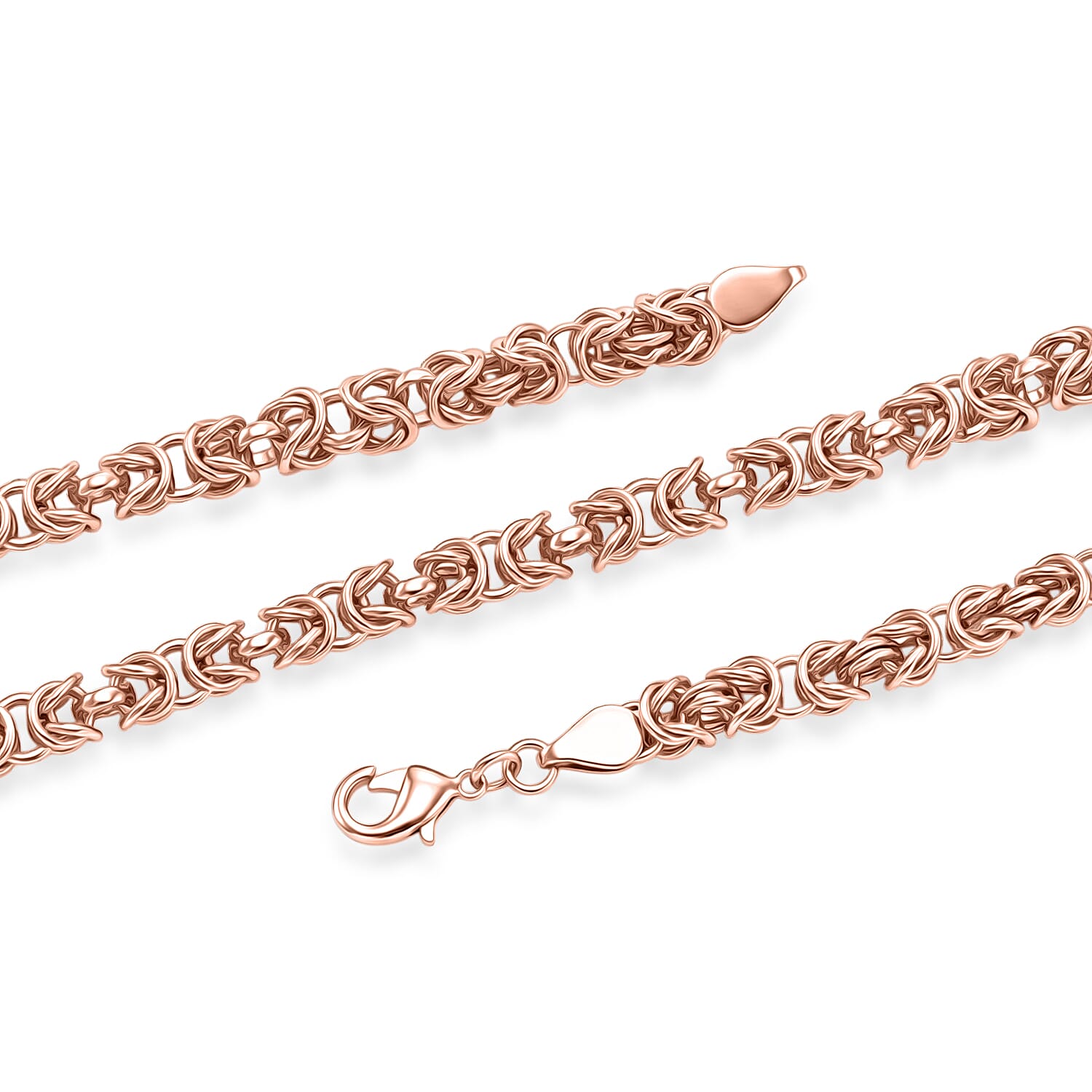 EverTrue Byzantine Chain Necklace in 14K RG Over Copper 20 Inches