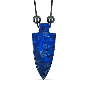 Arrowhead Lapis Jasper 50.00 ctw Cord Necklace 24 Inches