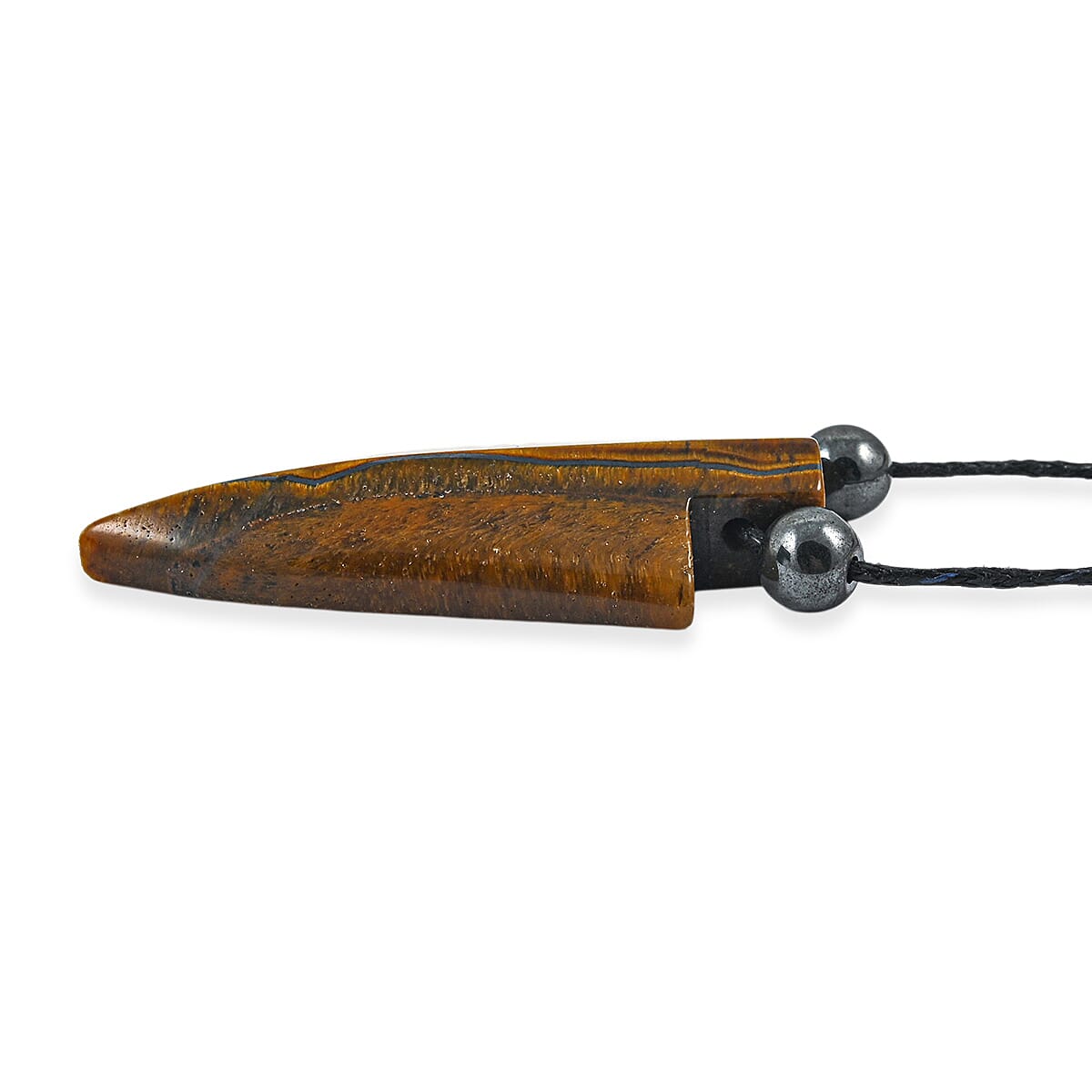 Arrowhead Tiger's Eye 50.00 ctw Cord Necklace 24 Inches