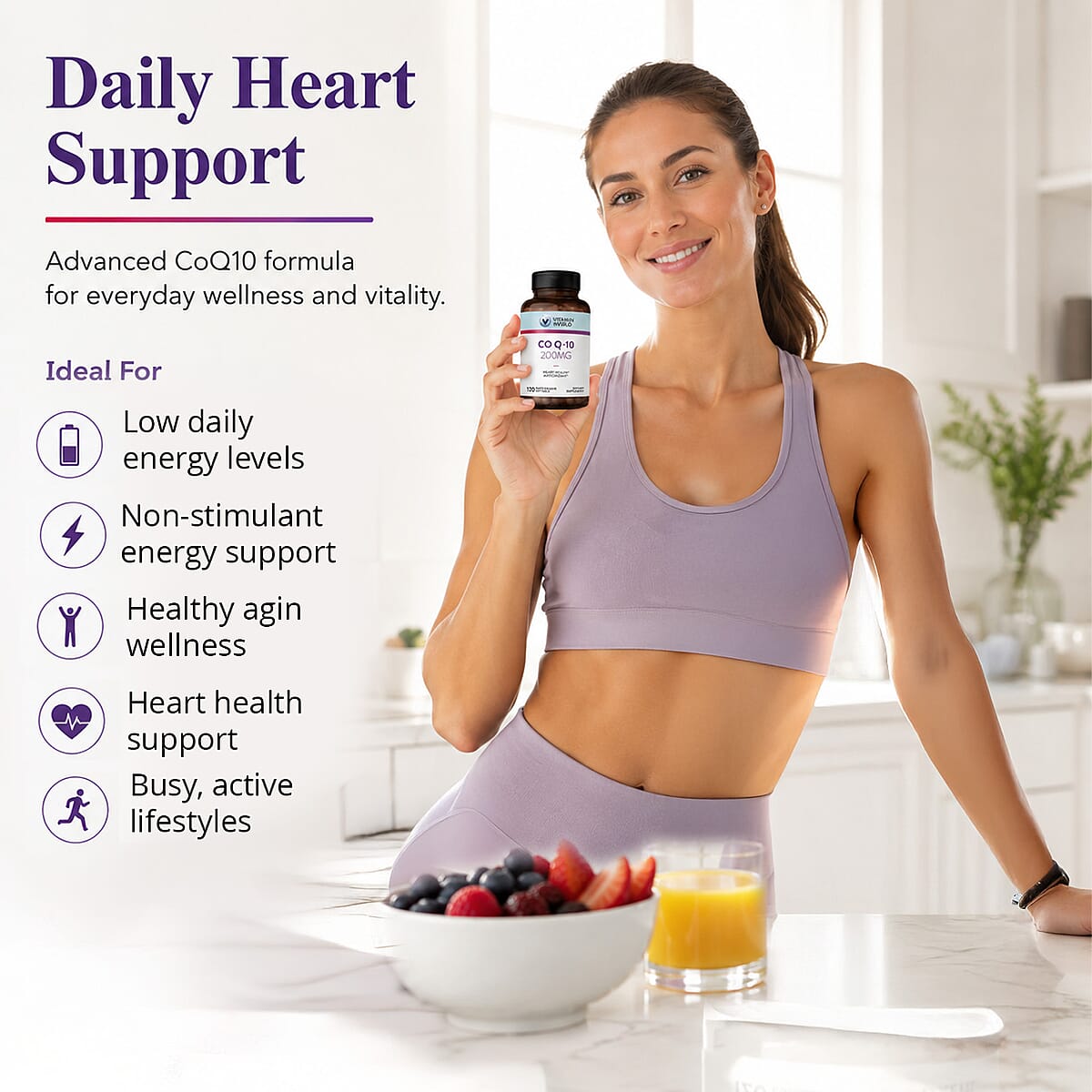 Vitamin World CoQ10 200 mg 120 Softgels image number 2