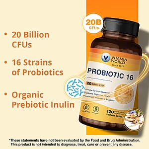 Vitamin World Probiotic 16 120 capsules