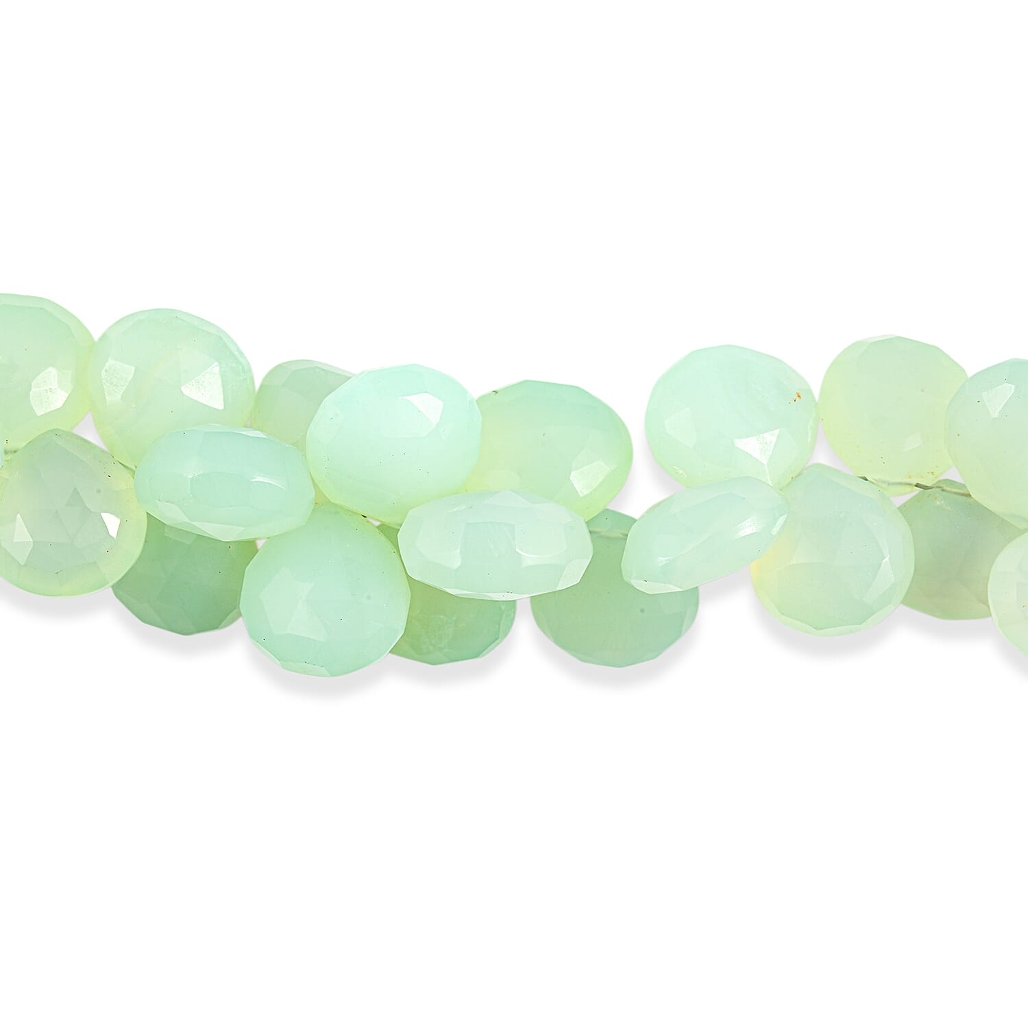 GCS Drop Chalcedony Beaded Strand (8.00In) 225.00 ctw