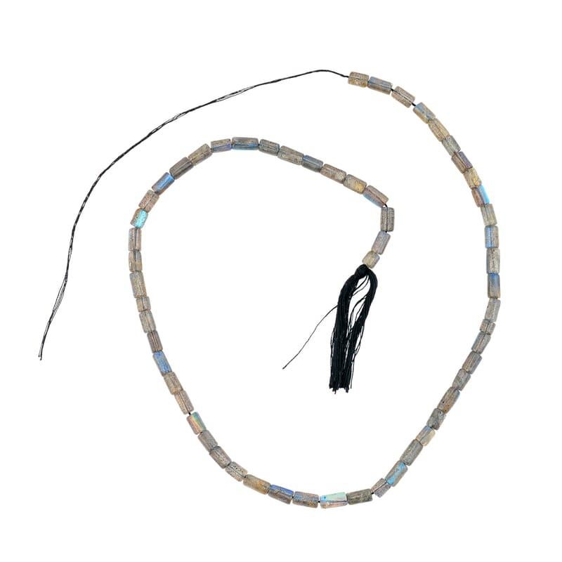 GCS Labradorite Tube Beaded Strand (14 Inches) 77.50 ctw