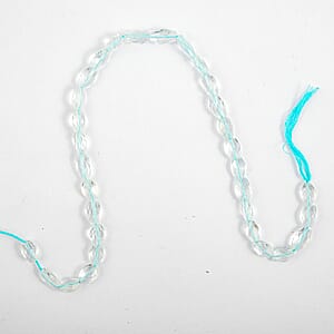 GCS Crytal Oval Aquamarine Beaded Strand (14 Inches) 147.50 ctw