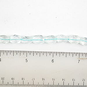 GCS Crytal Oval Aquamarine Beaded Strand (14 Inches) 147.50 ctw