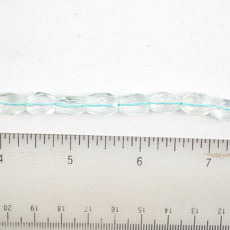 GCS Crytal Oval Aquamarine 147.50 ctw Beaded Strand (14 Inches)