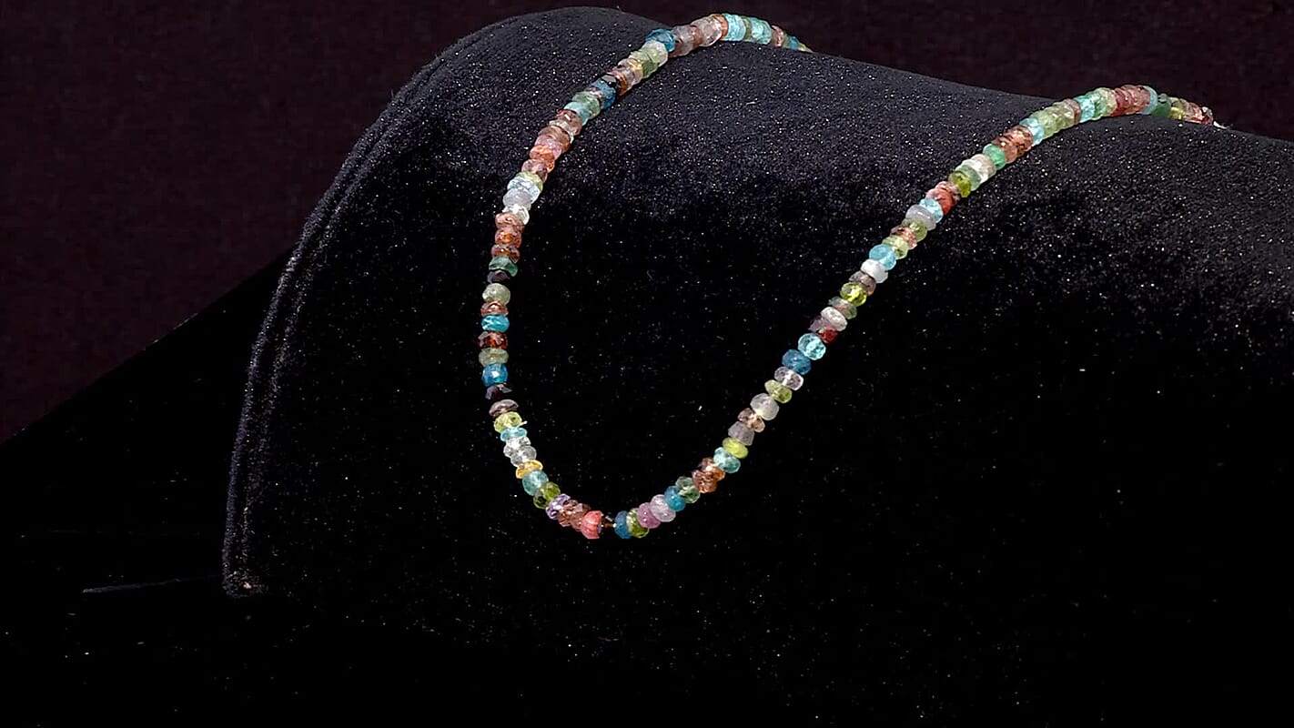 GCS Crytal Oval Aquamarine Beaded Strand (14 Inches) 147.50 ctw