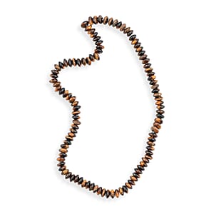 GCS 8mm Tiger's Eye Roundell Beaded Strand (16 Inches) 188.10 ctw
