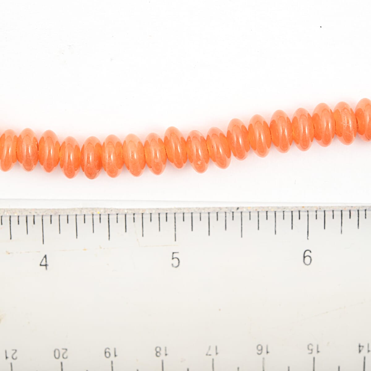 GCS 8mm Rondell Red Aventurine Beaded Strand (16 Inches) 174.00 ctw image number 1