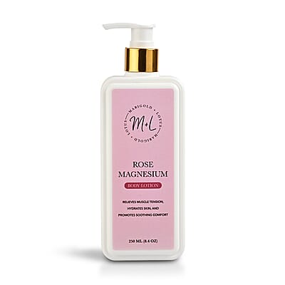 Marigold & Lotus Magnesium lotion - ROSE fragrance