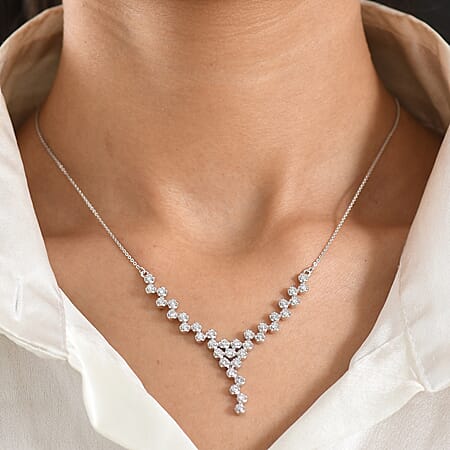 Rhodium Over Sterling Silver - Product card gallery slide 3 (10209786954041)