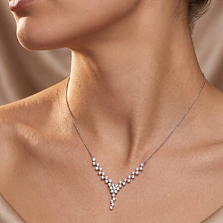 Rhodium Over Sterling Silver - Product card gallery slide 4 (10209786954041)