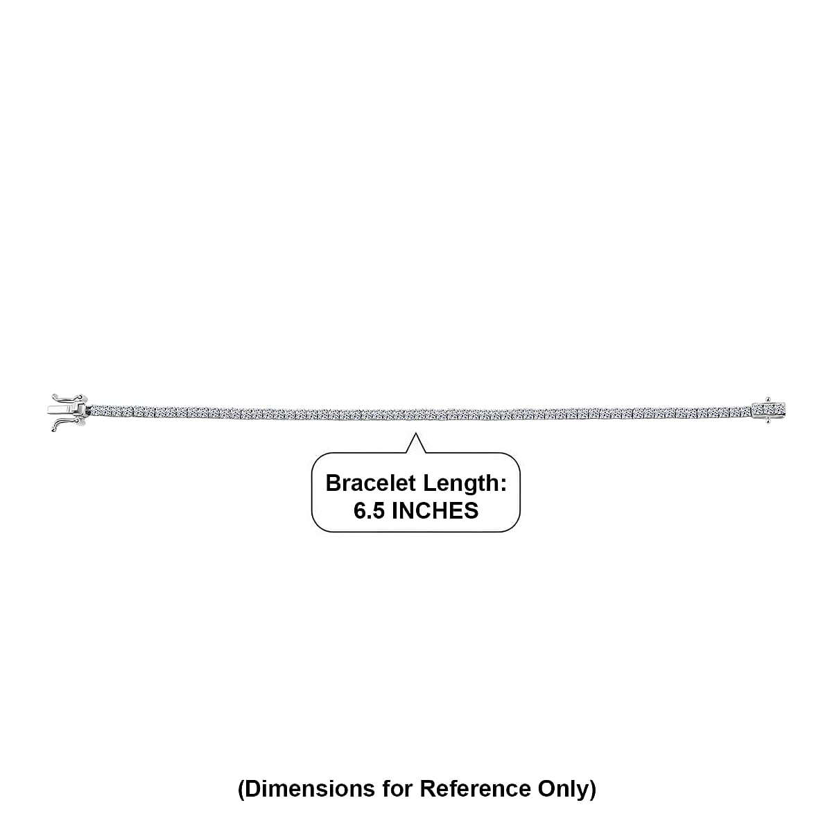 Luxuriant Lab Grown Diamond G&nbsp;VS 3.50 ctw Tennis Bracelet in Rhodium Over Sterling Silver (6.50 In) image number 4