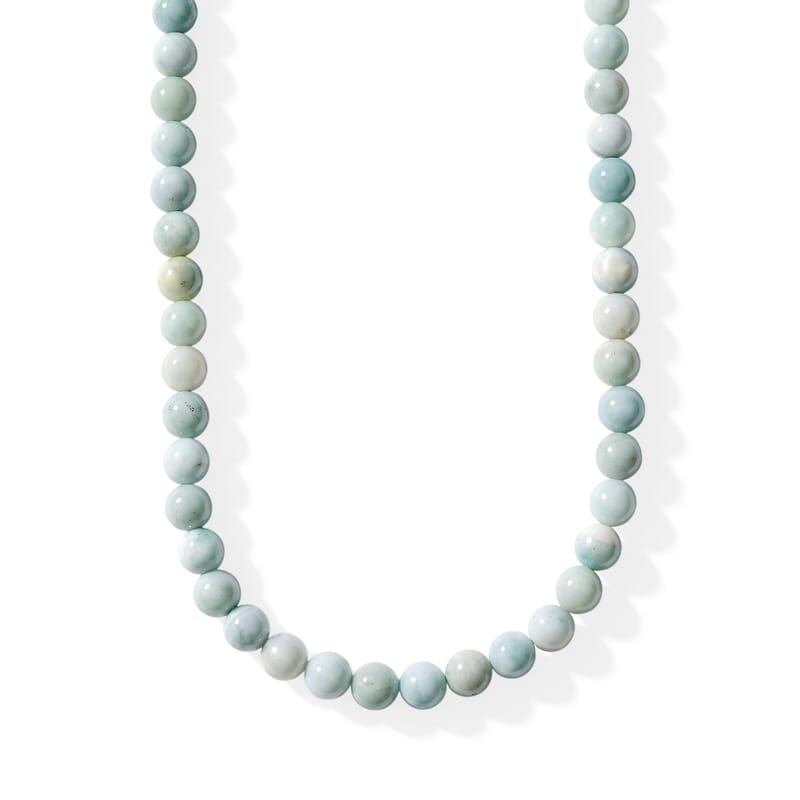 GCS Amazonite Round 6-6.5mm Beaded Strand 15.5-16 in Length 102.35 ctw
