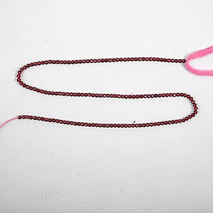 GCS 2.5mm Rhodolite Garnet Faceted Round Beaded Strand (12 Inches) 17.45 ctw
