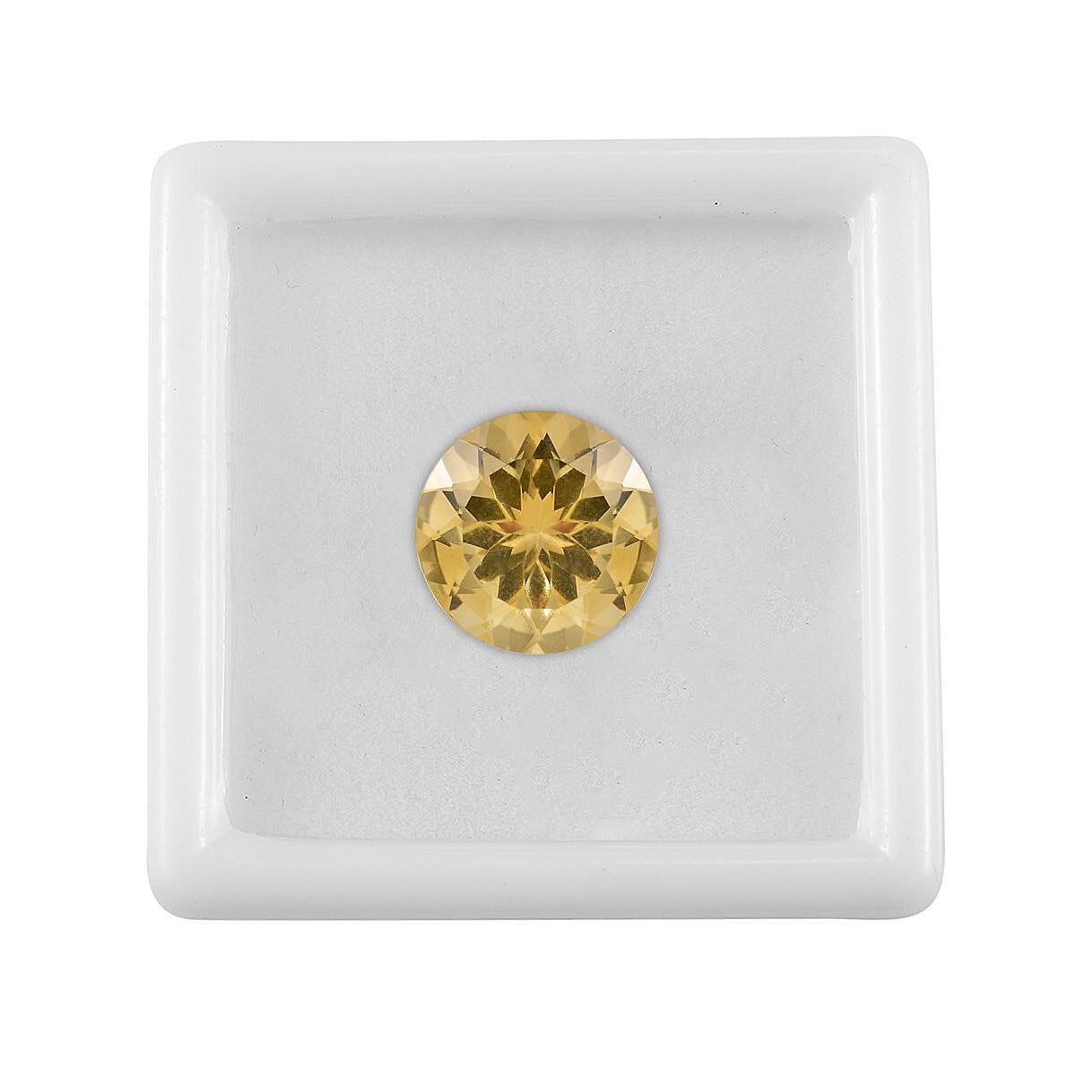 Gem Hunter Collection AAAA Brazilian Citrine Fancy Cut (Rnd 14 mm) 7.50 ctw