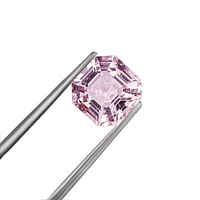 Certified and Appraised Asscher Cut AAAA Pink Morganite (Sqr 9x9 mm) 3.00 ctw