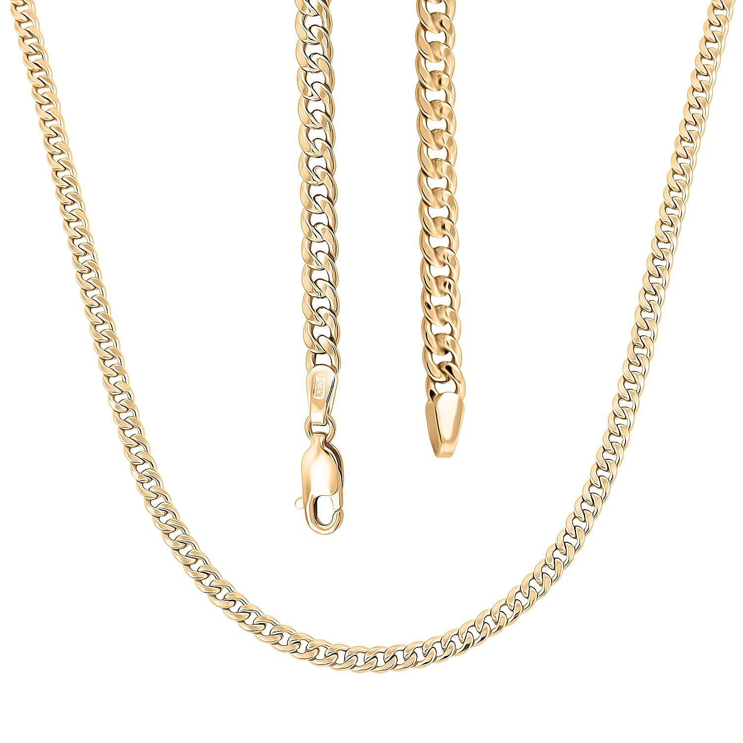 3.5 Miami Cuban Chain Necklace in 10K Yellow Gold (22 Inches) 7.2 Grams