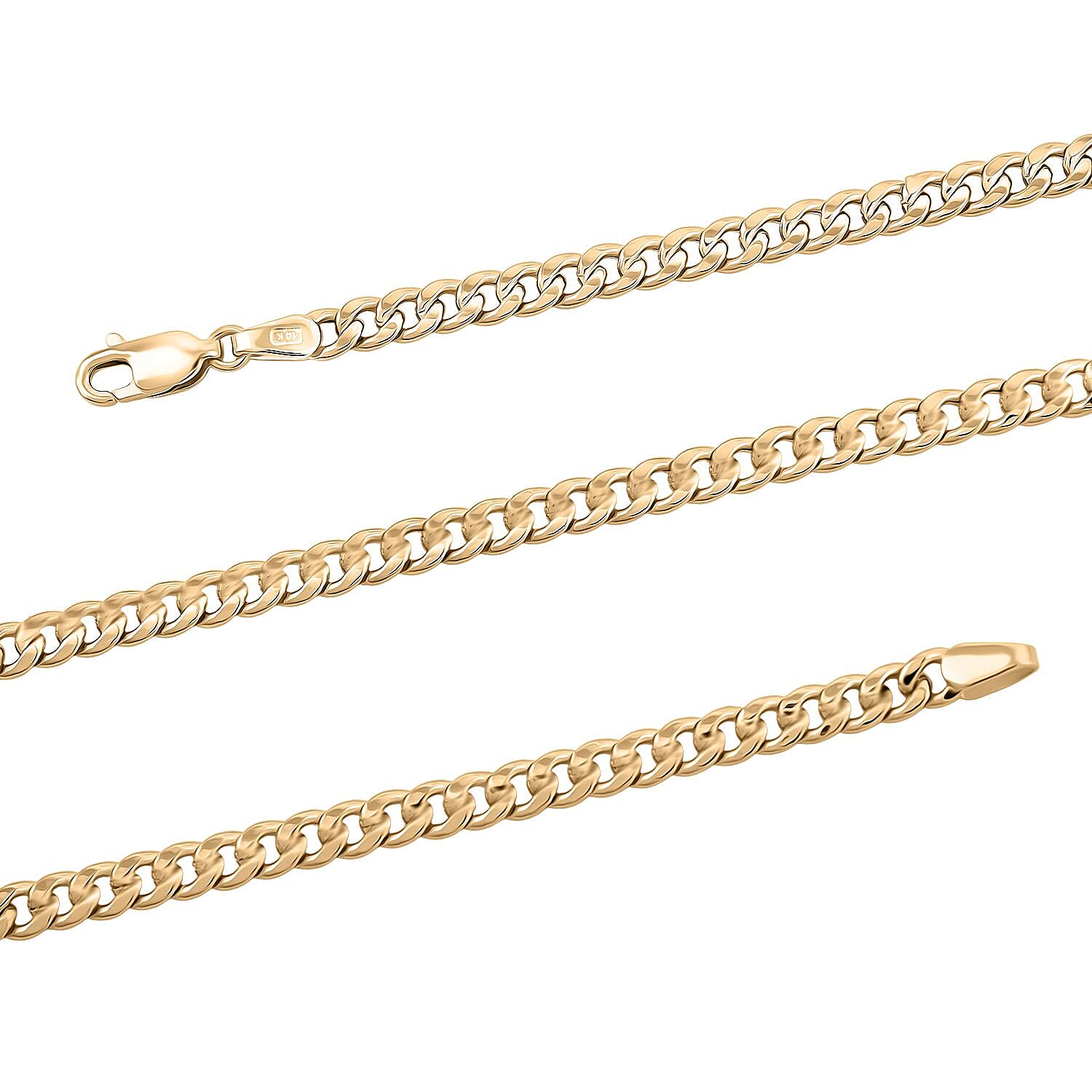 3.5 Miami Cuban Chain Necklace in 10K Yellow Gold (24 Inches) 7.6 Grams