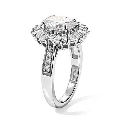 EverTrue Moissanite 3.00 ctw Ring in Platinum Bond (Size 5.0)