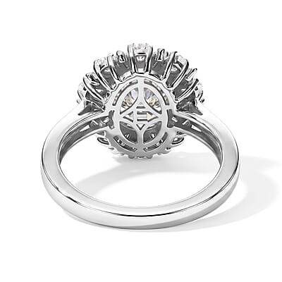 EverTrue Moissanite 3.00 ctw Ring in Platinum Bond (Size 5.0)