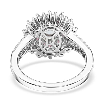 D'Joy Premium Mangoro Aquamarine and Multi Gemstone 2.00 ctw Serene Crown Ring 18K Vermeil RG and Rhodium Over Sterling Silver (Size 6.0)
