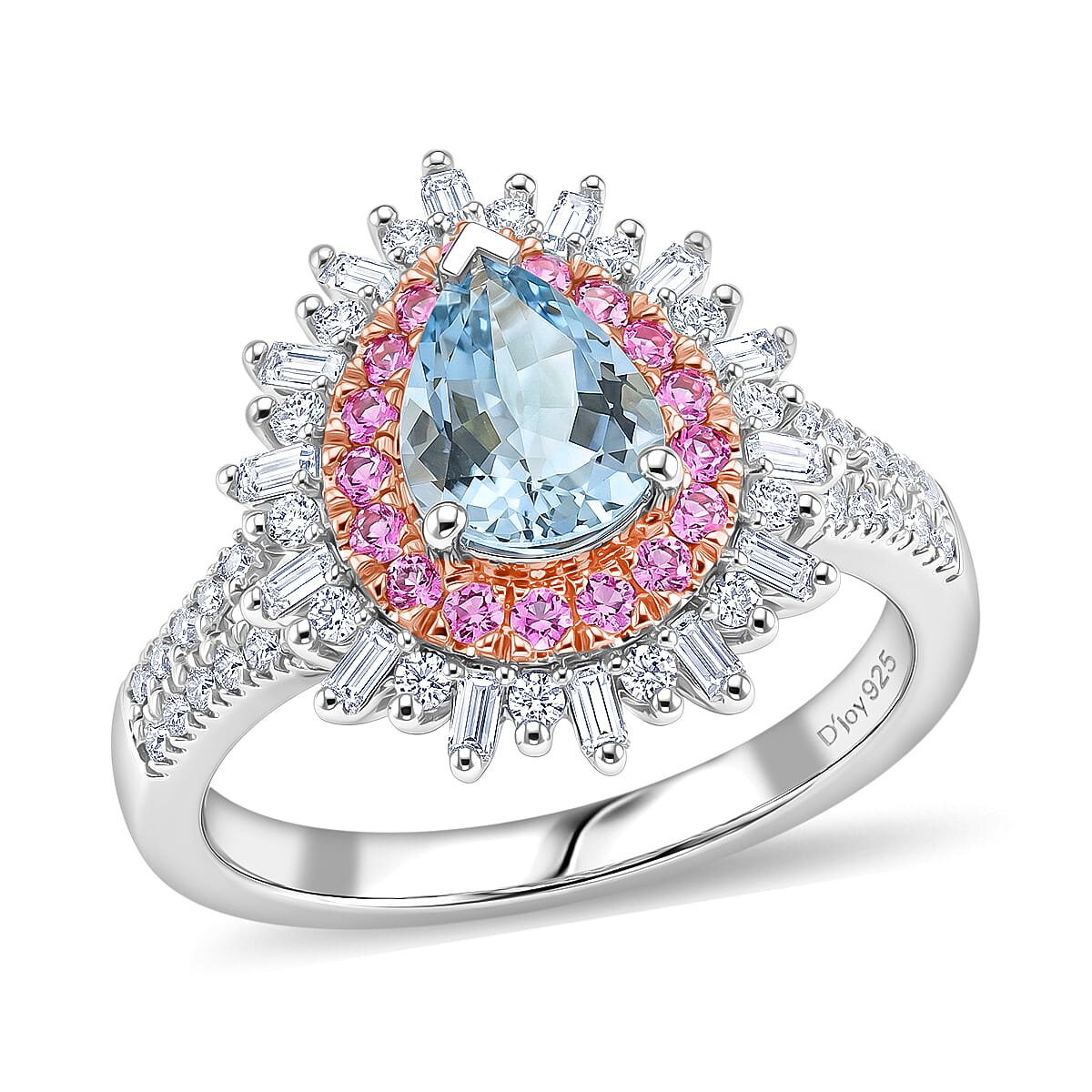 Multi Color / Sterling Silver / Aquamarine / 10 - Product card gallery slide 1 (10184698069305)