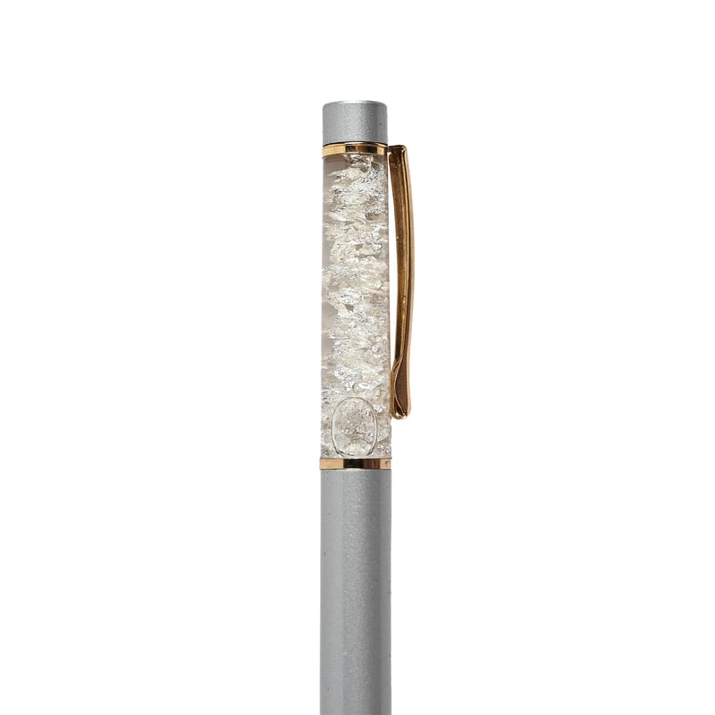 Livmore Silver Flake Ball Point Pen with Keychain and Extra Refill