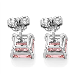 Luxuriant Lab Grown Pink Diamond VS 2.00 ctw Earrings in 10K White Gold