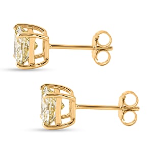 Luxuriant Lab Grown Yellow Diamond VS 2.00 ctw Earrings in 10K Yellow Gold 