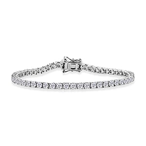 EverTrue Moissanite 4.80 ctw Tennis Bracelet in Platinum Bond (6.50 In)