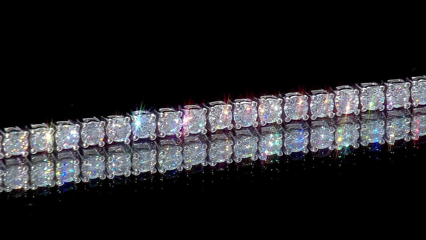 EverTrue Moissanite Bracelet in Platinum Bond (7.25 In) 5.30 ctw
