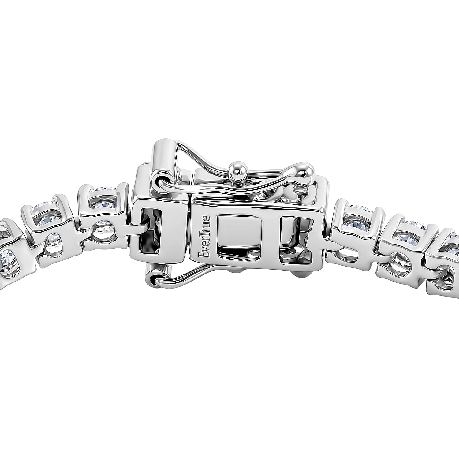EverTrue Moissanite 5.30 ctw Tennis Bracelet in Platinum Bond (7.25 In)