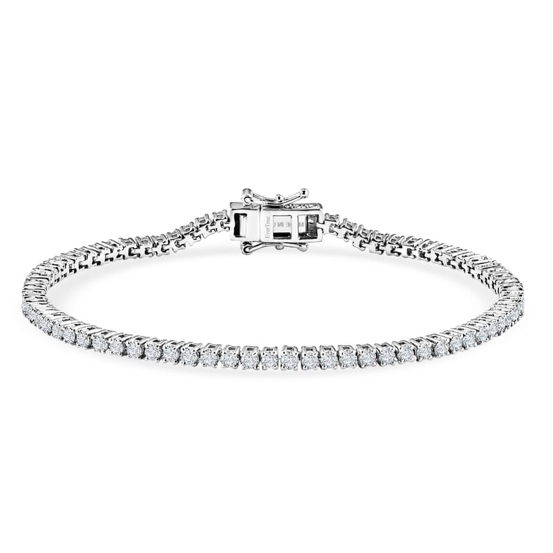 EverTrue Moissanite 6.00 ctw Tennis Bracelet in Platinum Bond (8.00 In)