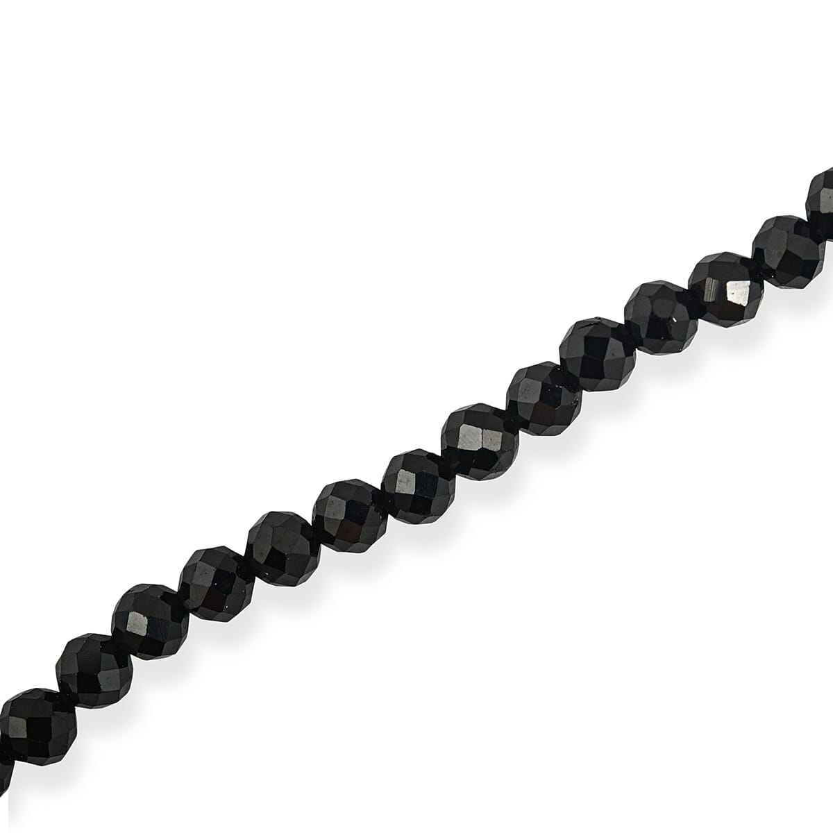 GCS Black Spinel 18.15 ctw Round Beaded Strand (15.5 Inches) image number 2