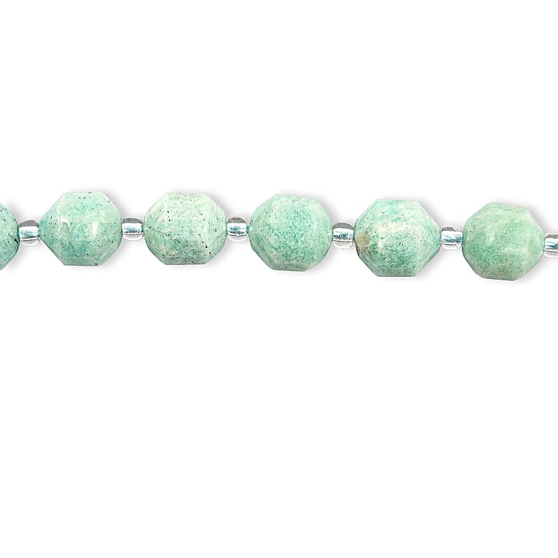 GCS Round Amazonite Beaded Strand (15.5 Inches) 185.70 ctw